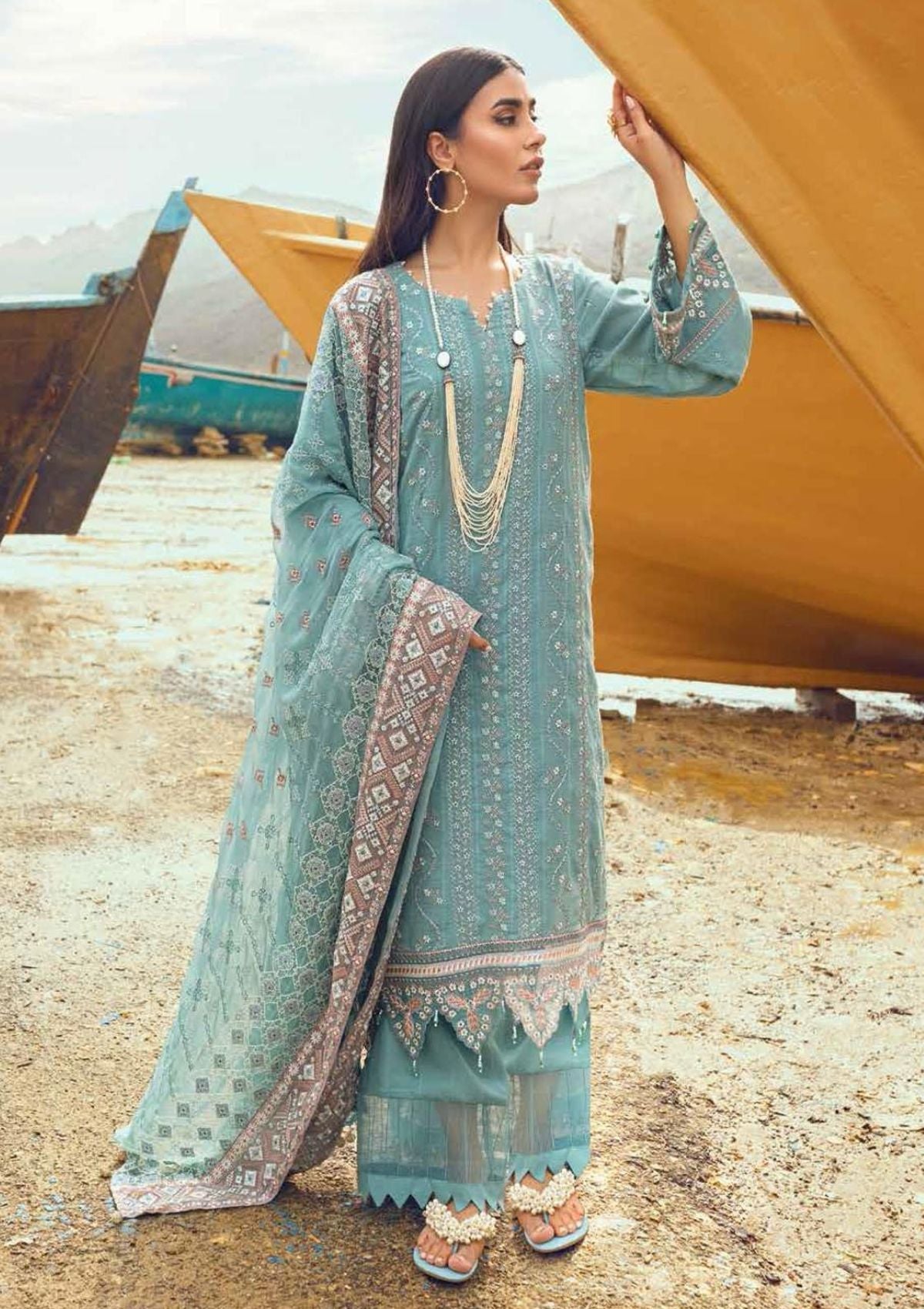 Winter Collection - Nureh - Karavan - NW#57 available at Saleem Fabrics Traditions