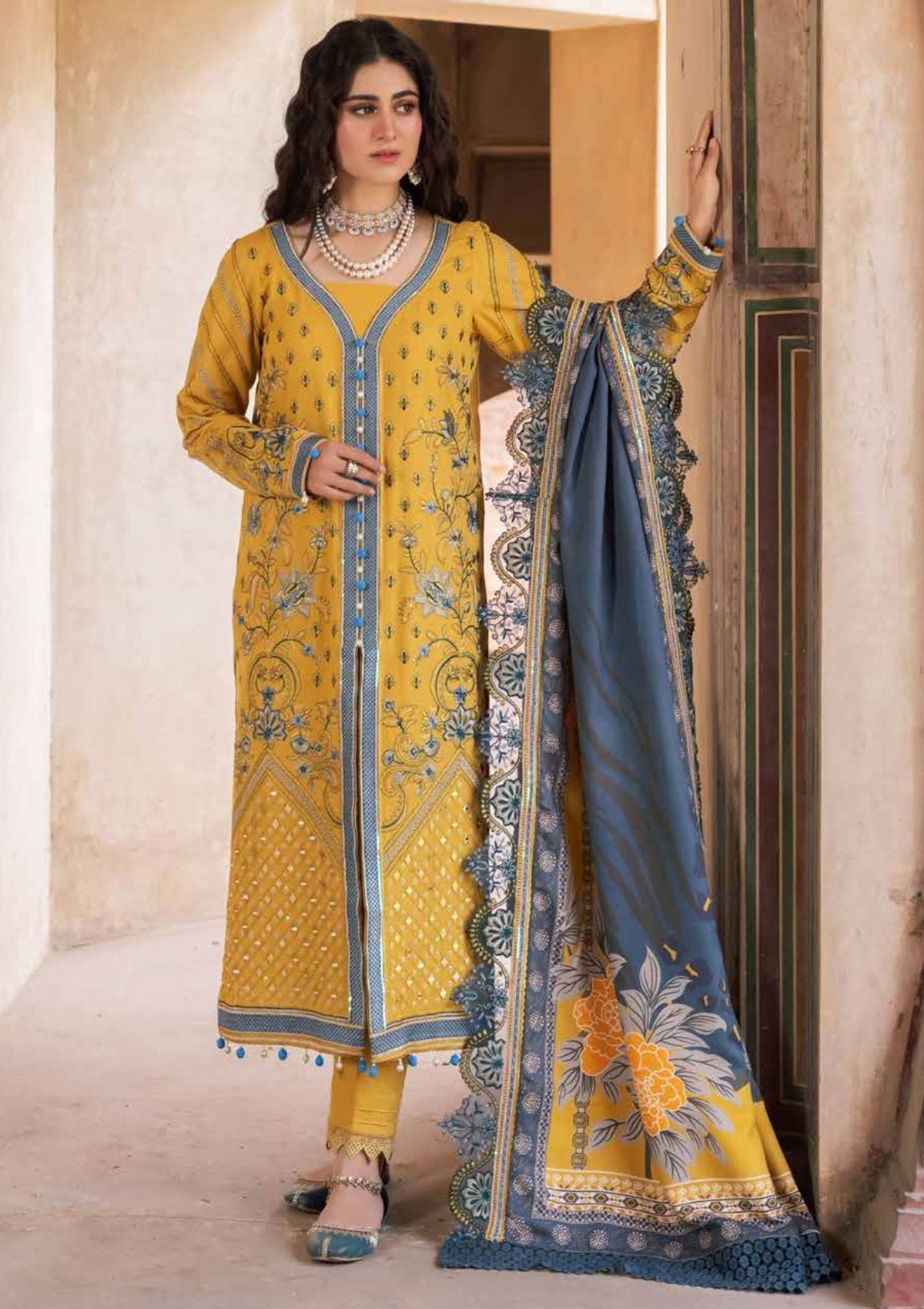 Winter Collection - Nureh - Maya - Khaddar - NW#66 available at Saleem Fabrics Traditions