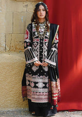 Winter Collection - Qalamkar - Sewni - K#02 (HARAM) available at Saleem Fabrics Traditions