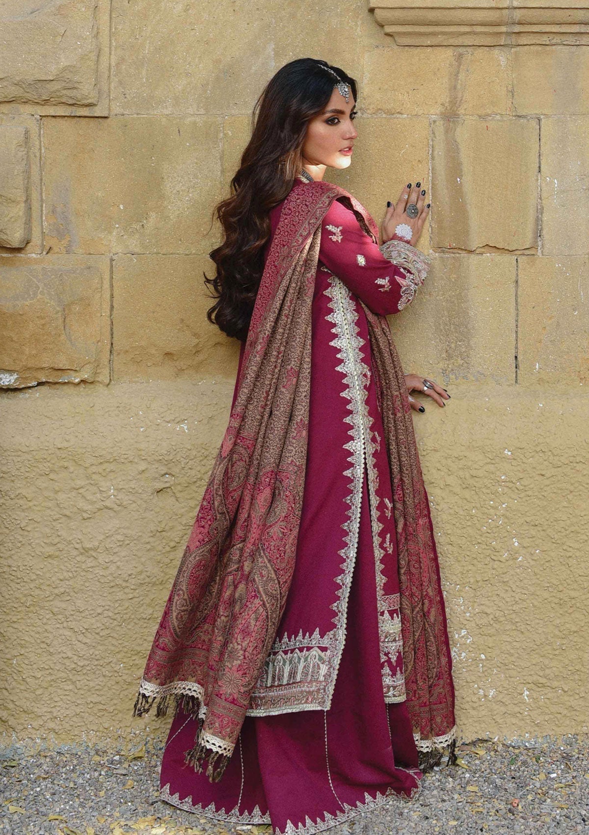 Winter Collection - Qalamkar - Sewni - K#04 (SAMREEN) available at Saleem Fabrics Traditions