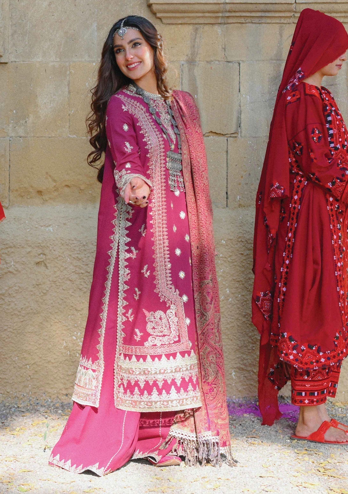 Winter Collection - Qalamkar - Sewni - K#04 (SAMREEN) available at Saleem Fabrics Traditions