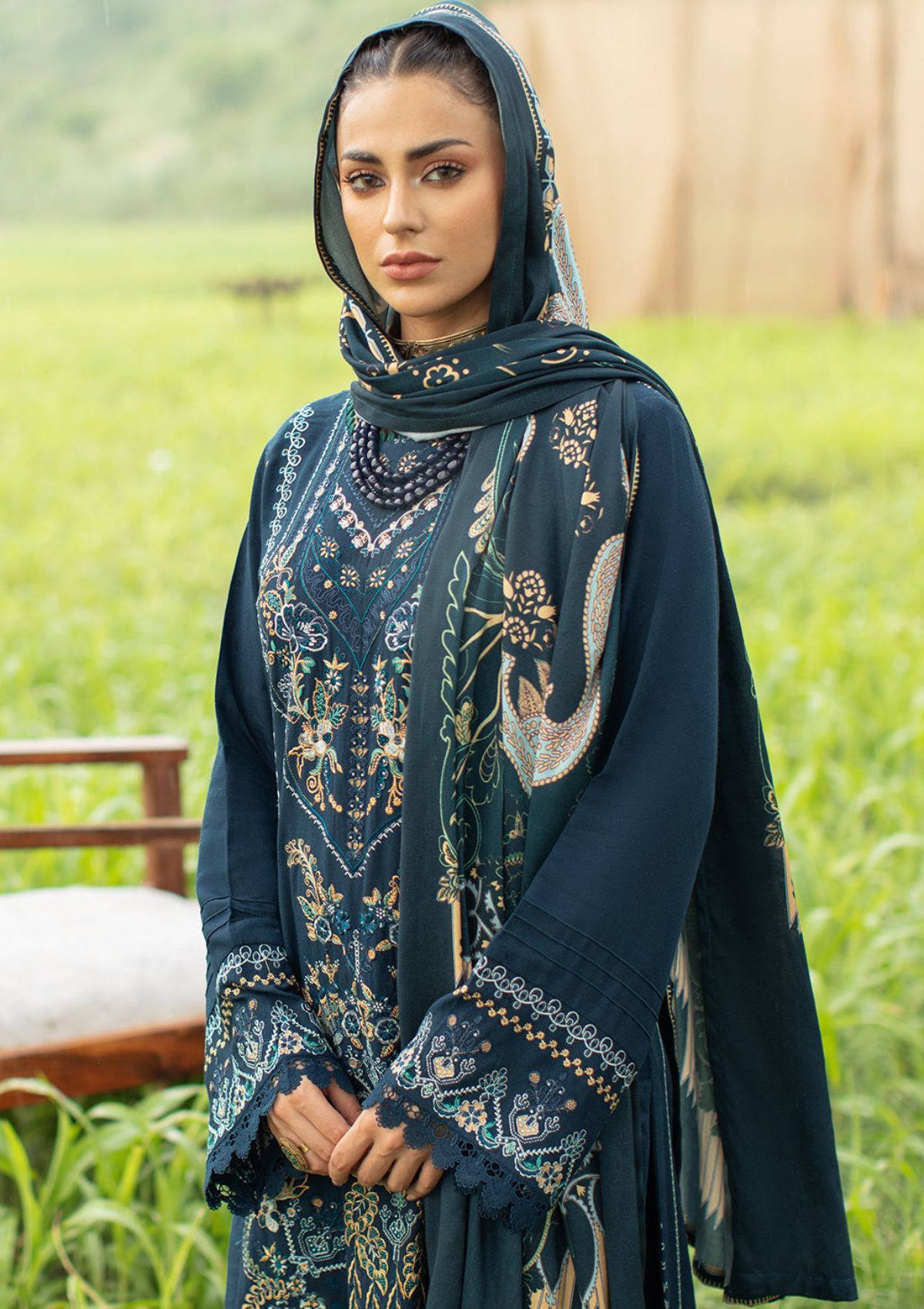 Winter Collection - Ramsha - Reet - Karandi - V06 - R#603 available at Saleem Fabrics Traditions