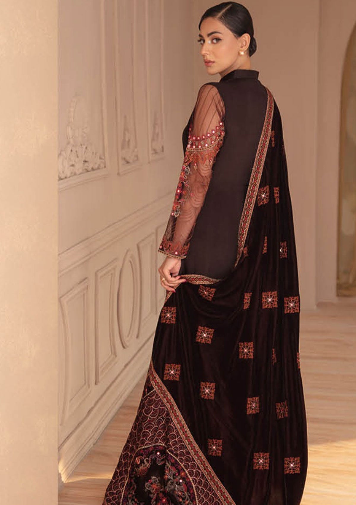 Winter Collection - Ramsha - Velvet - V05 - V#507 available at Saleem Fabrics Traditions