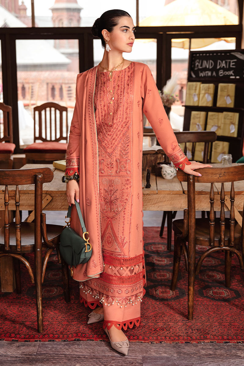 Winter Collection - Rang Rasiya - Premium Winter - 3 Pcs - D#01 (RUBY) available at Saleem Fabrics Traditions