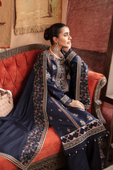 Winter Collection - Rang Rasiya - Premium Winter - 3 Pcs - D#02 (BLUE BELL) available at Saleem Fabrics Traditions