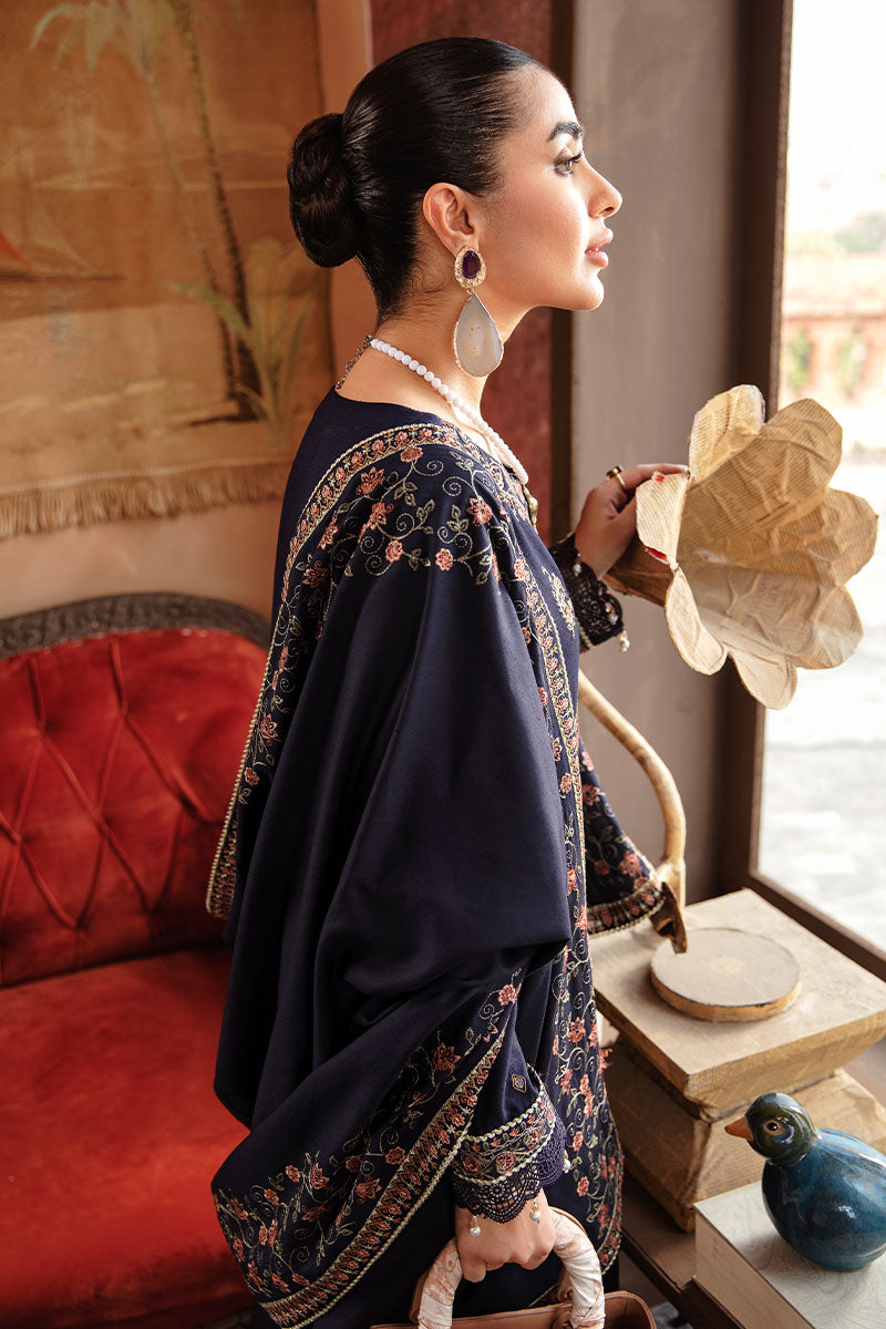 Winter Collection - Rang Rasiya - Premium Winter - 3 Pcs - D#02 (BLUE BELL) available at Saleem Fabrics Traditions