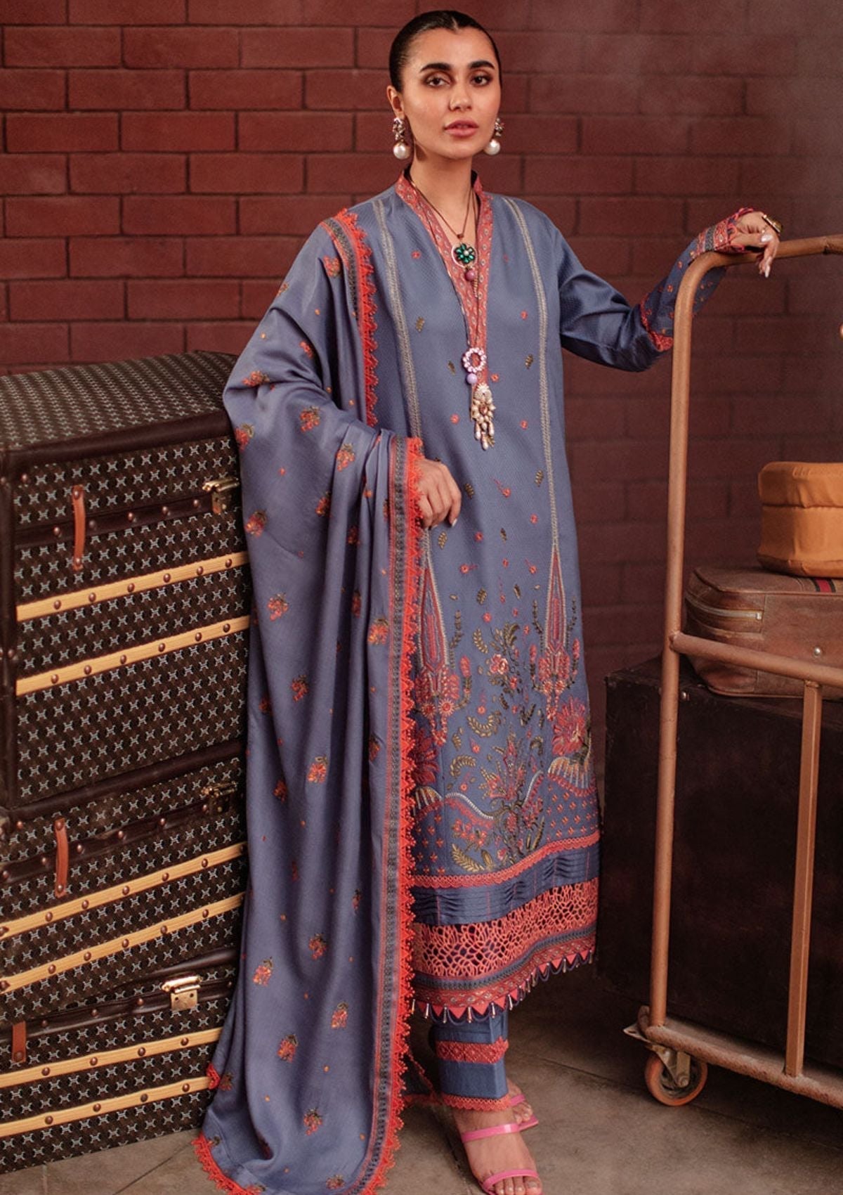 Winter Collection - Rang Rasiya - Safarnama - D#11 (MAYA) available at Saleem Fabrics Traditions