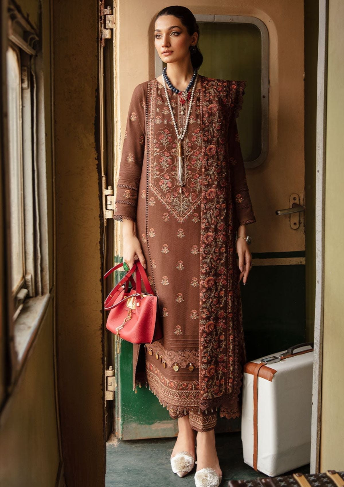 Winter Collection - Rang Rasiya - Safarnama - D#9 (DIYA) available at Saleem Fabrics Traditions