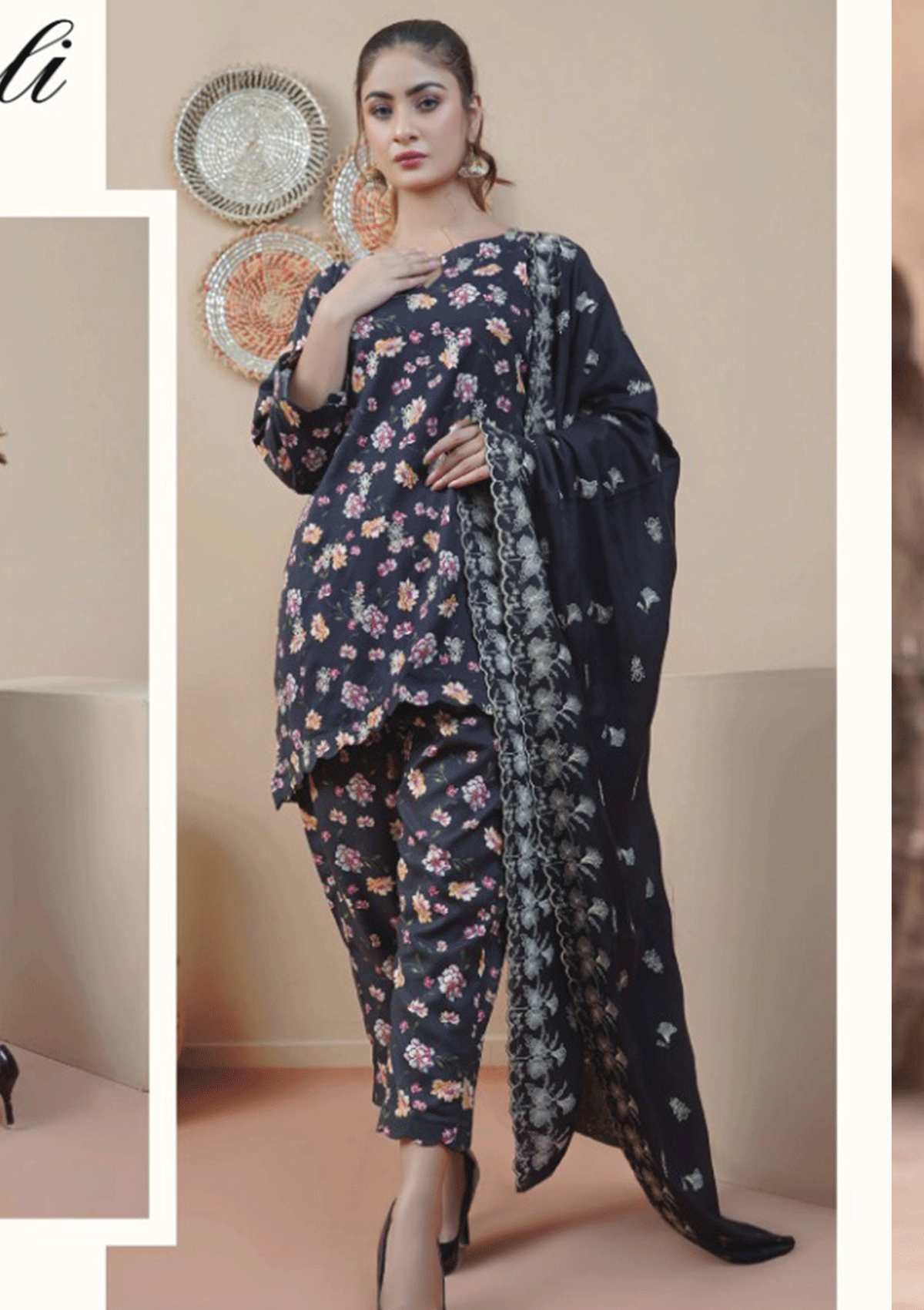 Winter Collection - Rangoli - Embroidered - REL#1 available at Saleem Fabrics Traditions