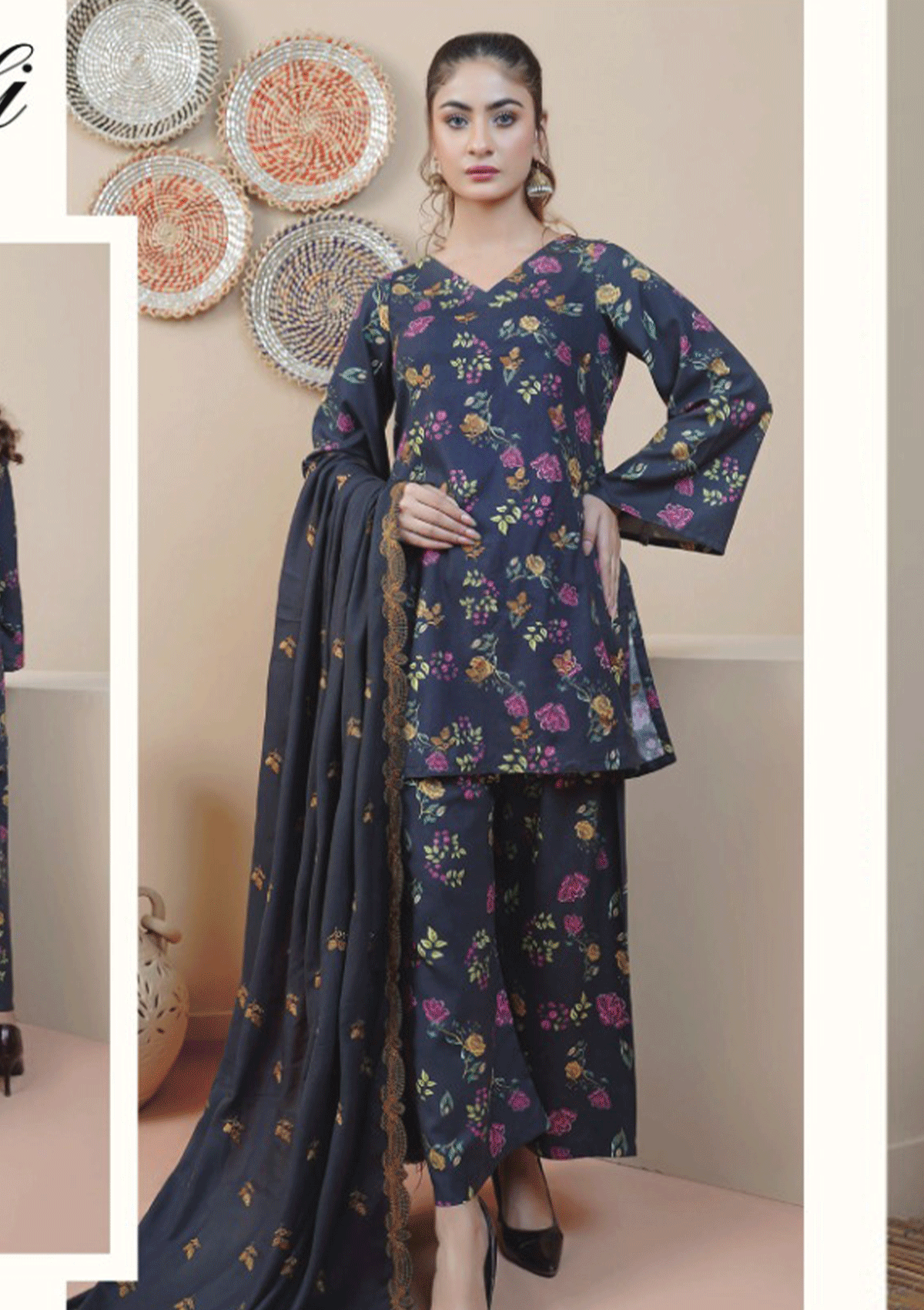 Winter Collection - Rangoli - Embroidered - REL#3 available at Saleem Fabrics Traditions