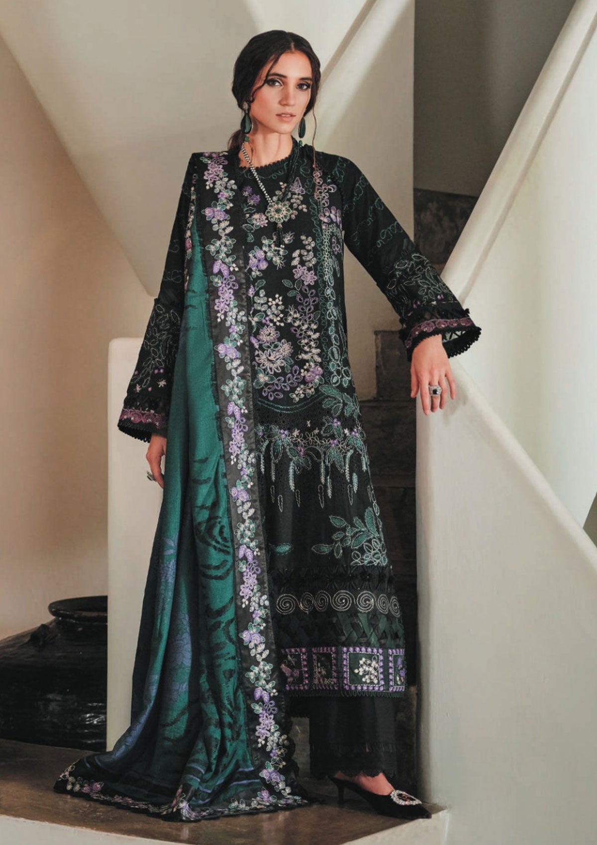 Winter Collection - Republic  - Danayah - DU#05 (kohila) available at Saleem Fabrics Traditions