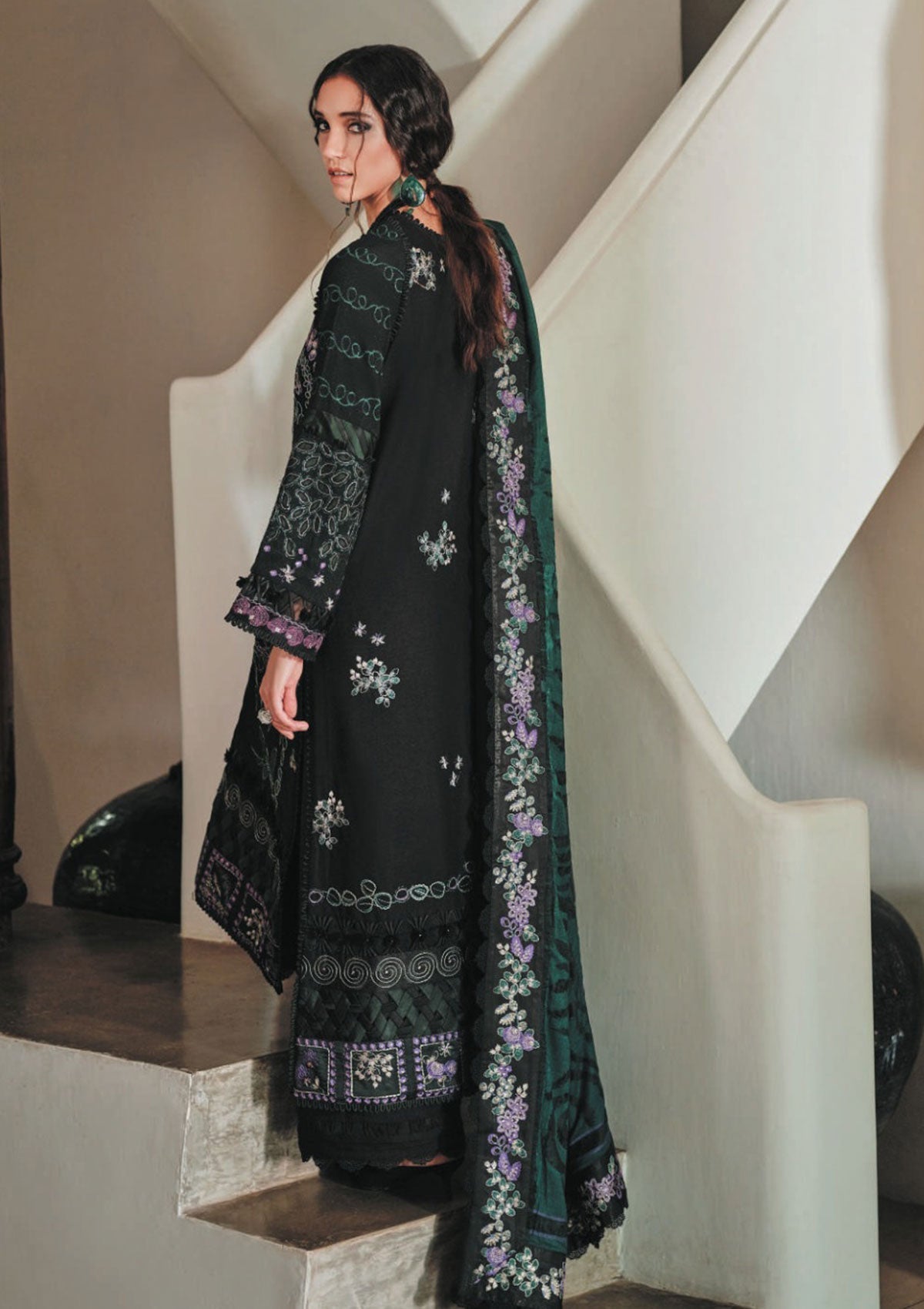 Winter Collection - Republic  - Danayah - DU#05 (kohila) available at Saleem Fabrics Traditions