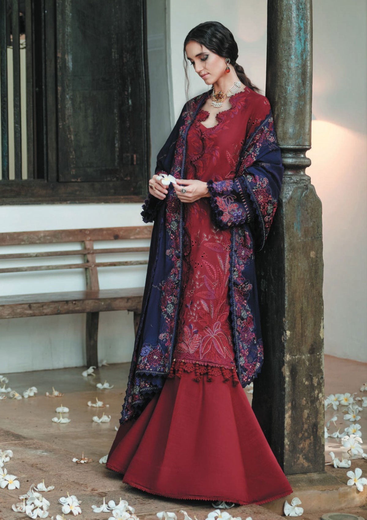 Winter Collection - Republic  - Danayah - DU#07 (Ehala) available at Saleem Fabrics Traditions