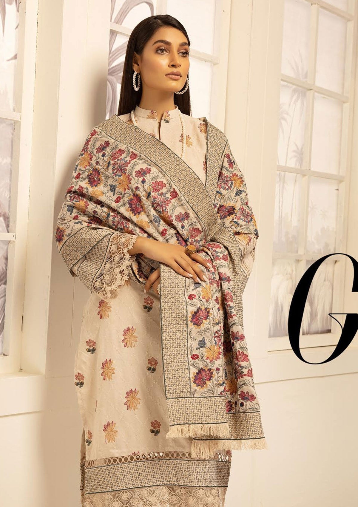 Winter Collection - Riaz Arts - Pearl - D#7 available at Saleem Fabrics Traditions