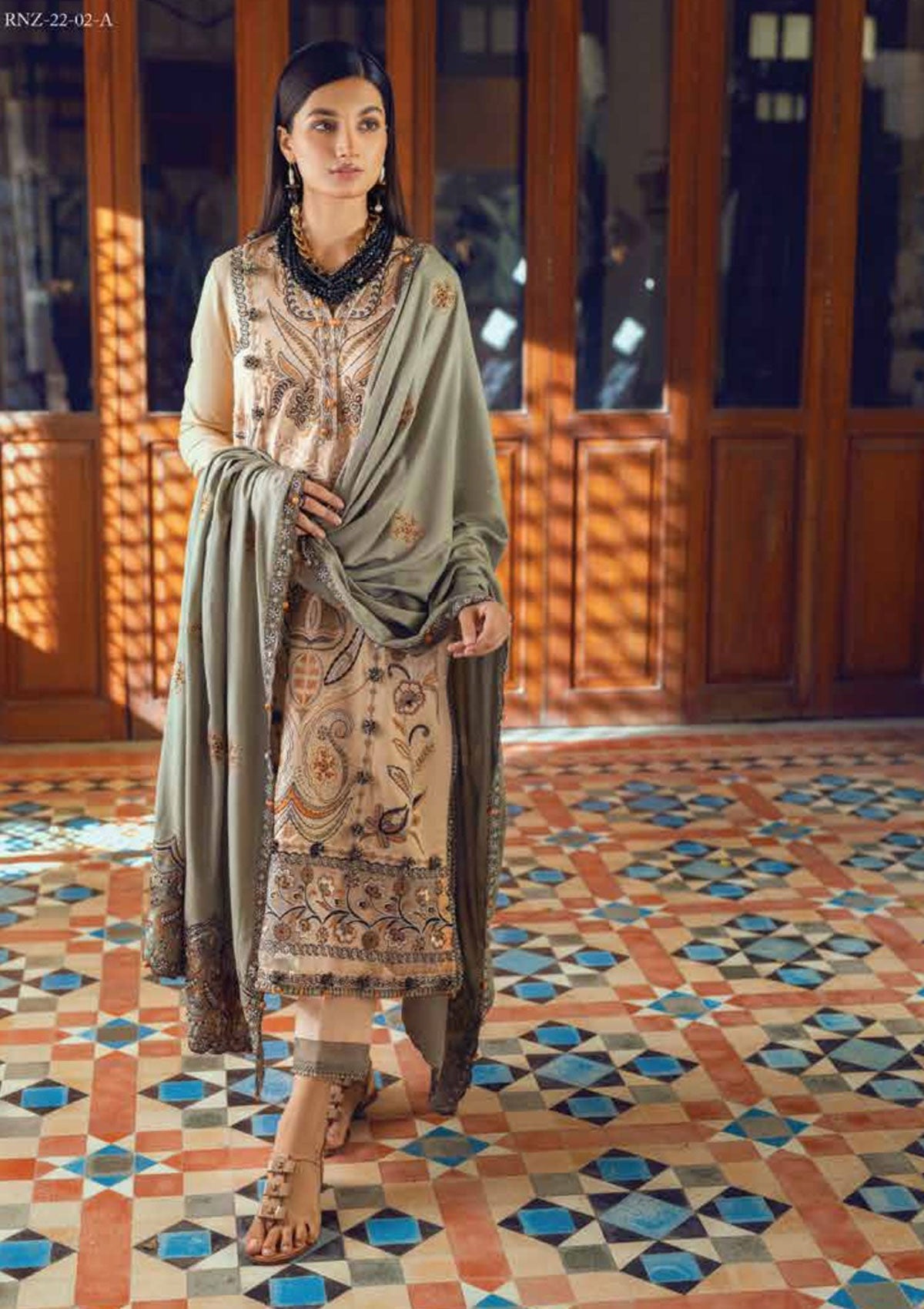 Winter Collection - Roheenaz - Winter Edit's - RNZ#2 A (Komal) available at Saleem Fabrics Traditions