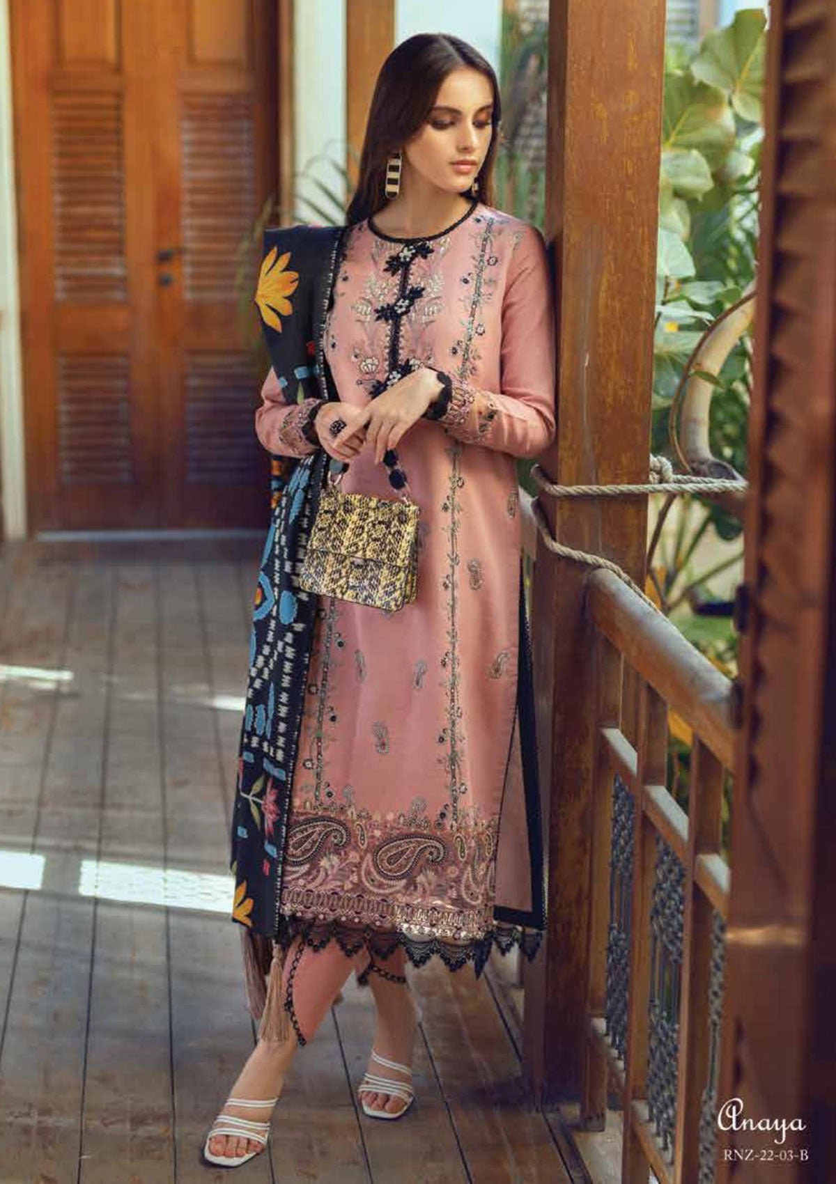 Winter Collection - Roheenaz - Winter Edit's - RNZ#3 B (Anaya) available at Saleem Fabrics Traditions