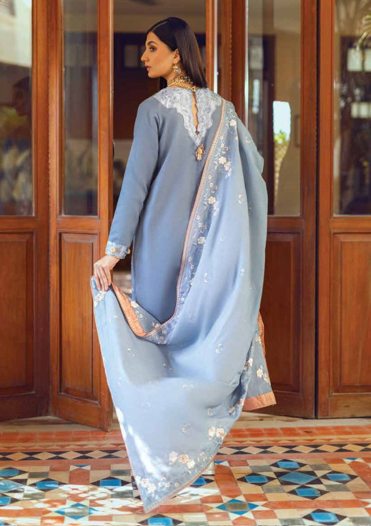 Winter Collection - Roheenaz - Winter Edit's - RNZ#5 B (Aymal) available at Saleem Fabrics Traditions