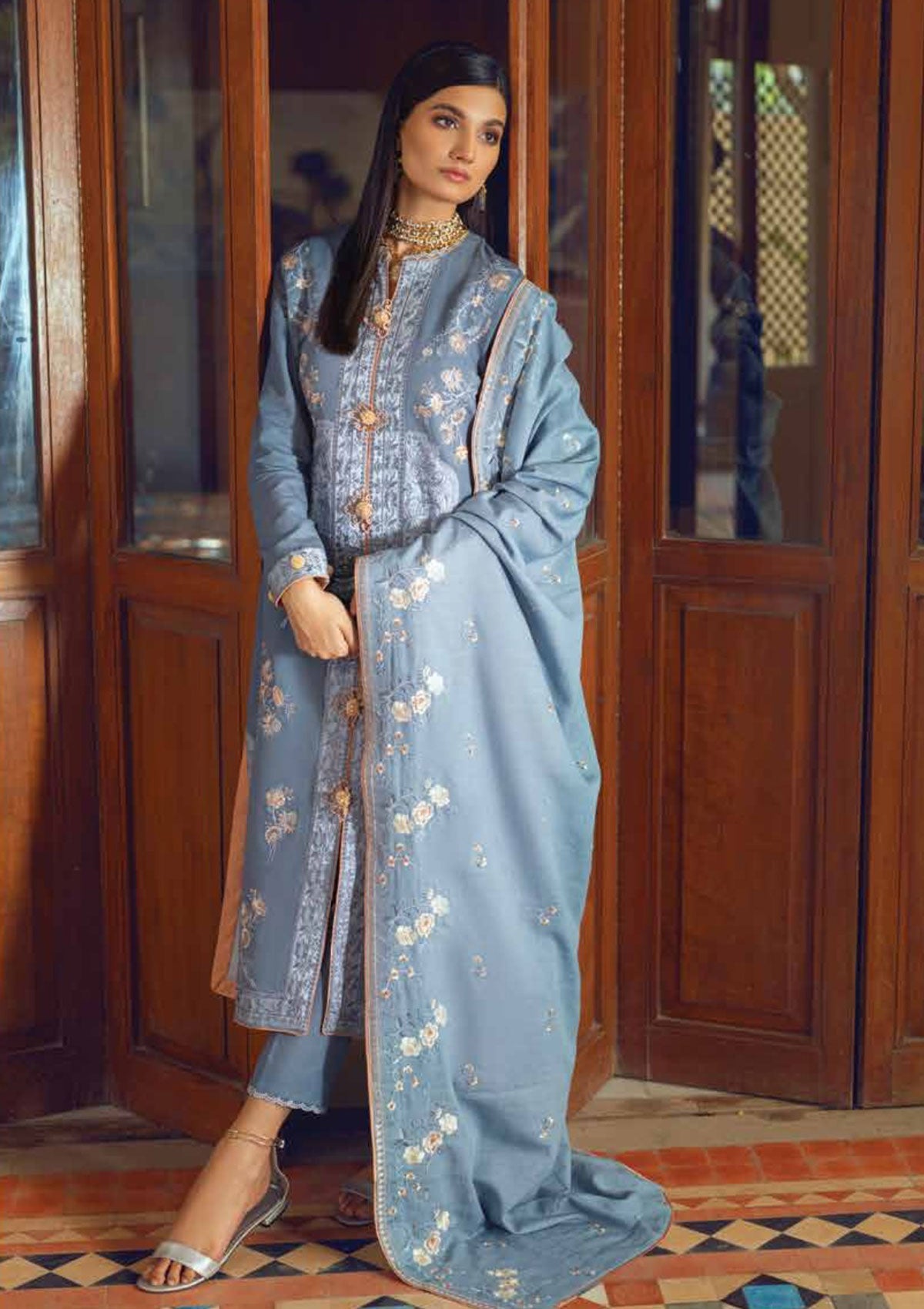 Winter Collection - Roheenaz - Winter Edit's - RNZ#5 B (Aymal) available at Saleem Fabrics Traditions