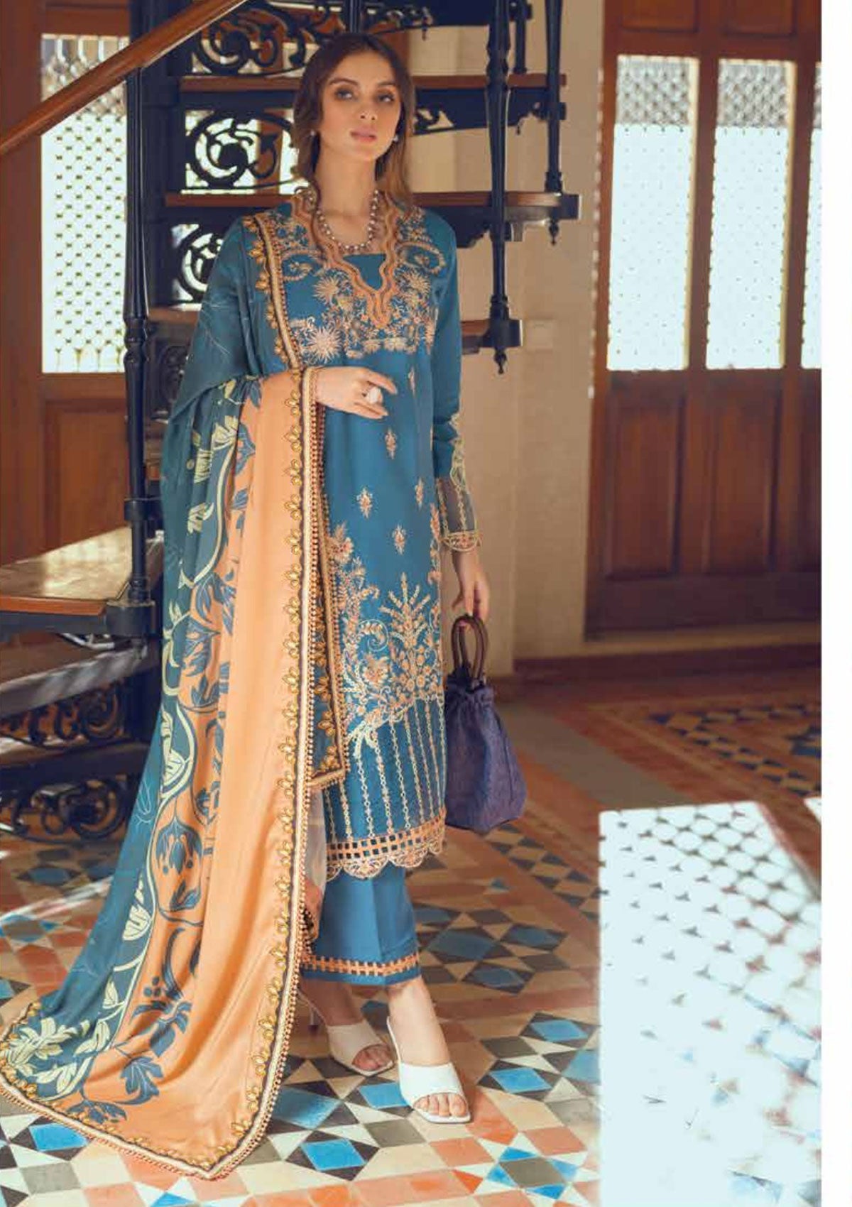 Winter Collection - Roheenaz - Winter Edit's - RNZ#7 A (Kanwal) available at Saleem Fabrics Traditions