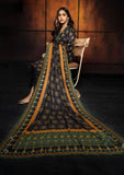 Winter Collection - Rubaaiyat - D/Printed Marina - 3pcs - D#01 (Black 1) available at Saleem Fabrics Traditions