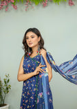 Winter Collection - Rubaaiyat - D/Printed Viscose - R Blue - D#1 available at Saleem Fabrics Traditions