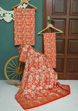 Winter Collection - Rubaaiyat - D/Printed Viscose - V02 - VDP#3640 (Tomato) available at Saleem Fabrics Traditions