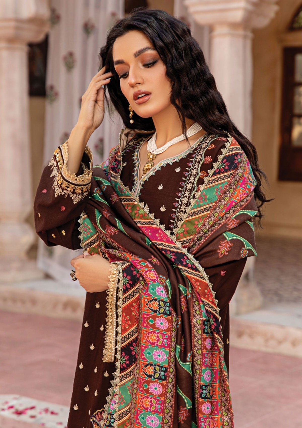 Winter Collection - Rubaaiyat - Emb - Khaddar - Aabroo (B) available at Saleem Fabrics Traditions
