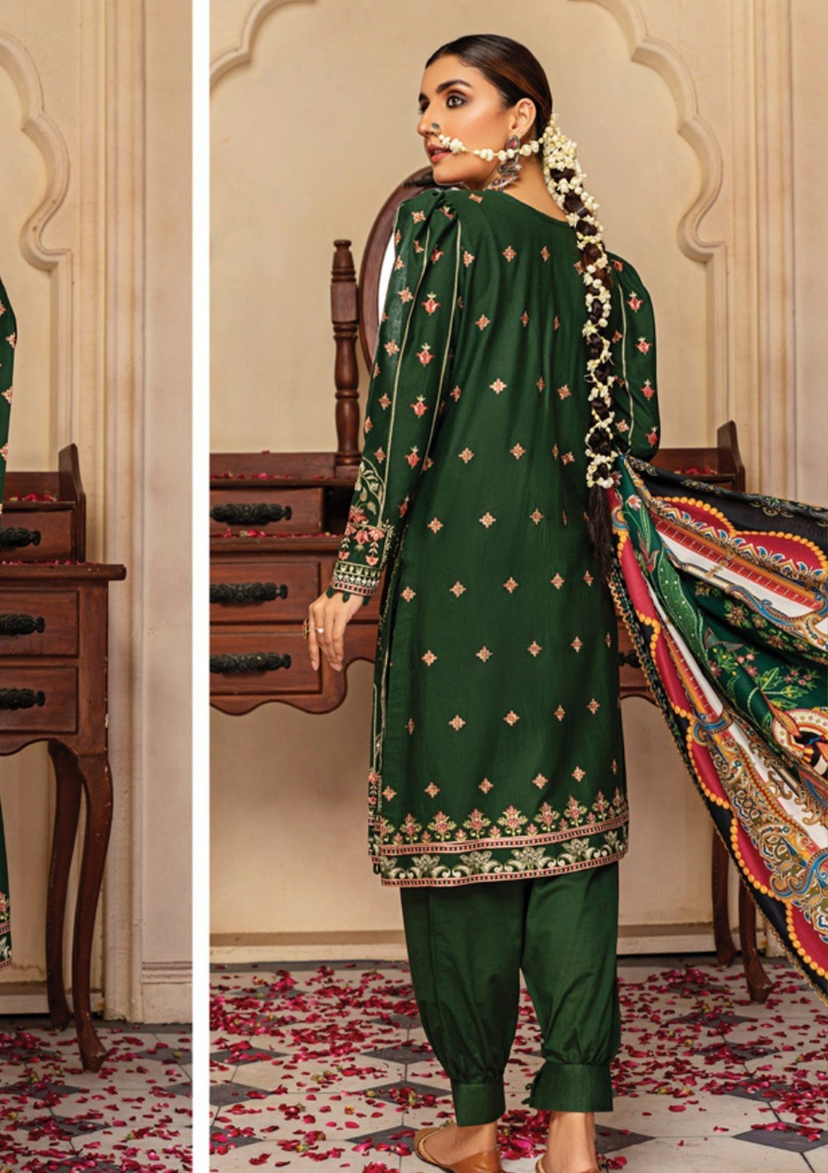 Winter Collection - Rubaaiyat - Emb - Khaddar - Aaks (A) available at Saleem Fabrics Traditions
