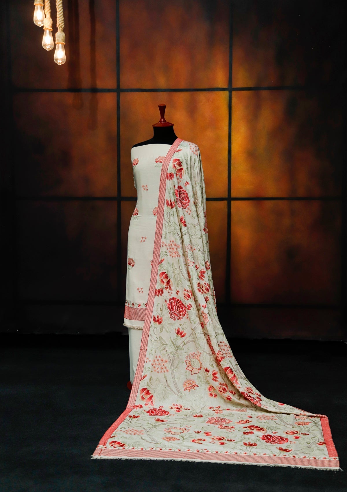 Winter Collection - Rubaaiyat - Youdia Karandi - RYK#08 (Skin) available at Saleem Fabrics Traditions