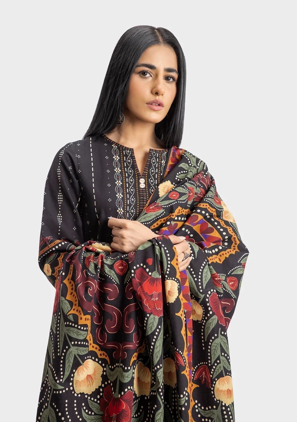 Winter Collection - Sahar - Khaddar - 3Pcs - SWK#1 available at Saleem Fabrics Traditions