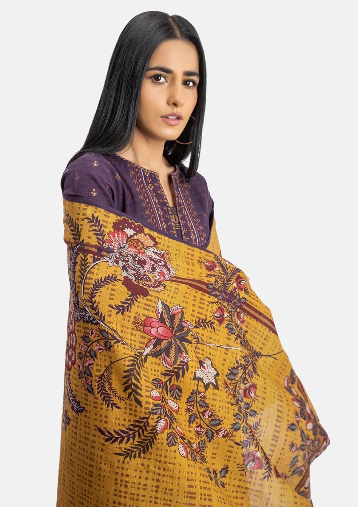 Winter Collection - Sahar - Khaddar - 3Pcs - SWK#3 available at Saleem Fabrics Traditions