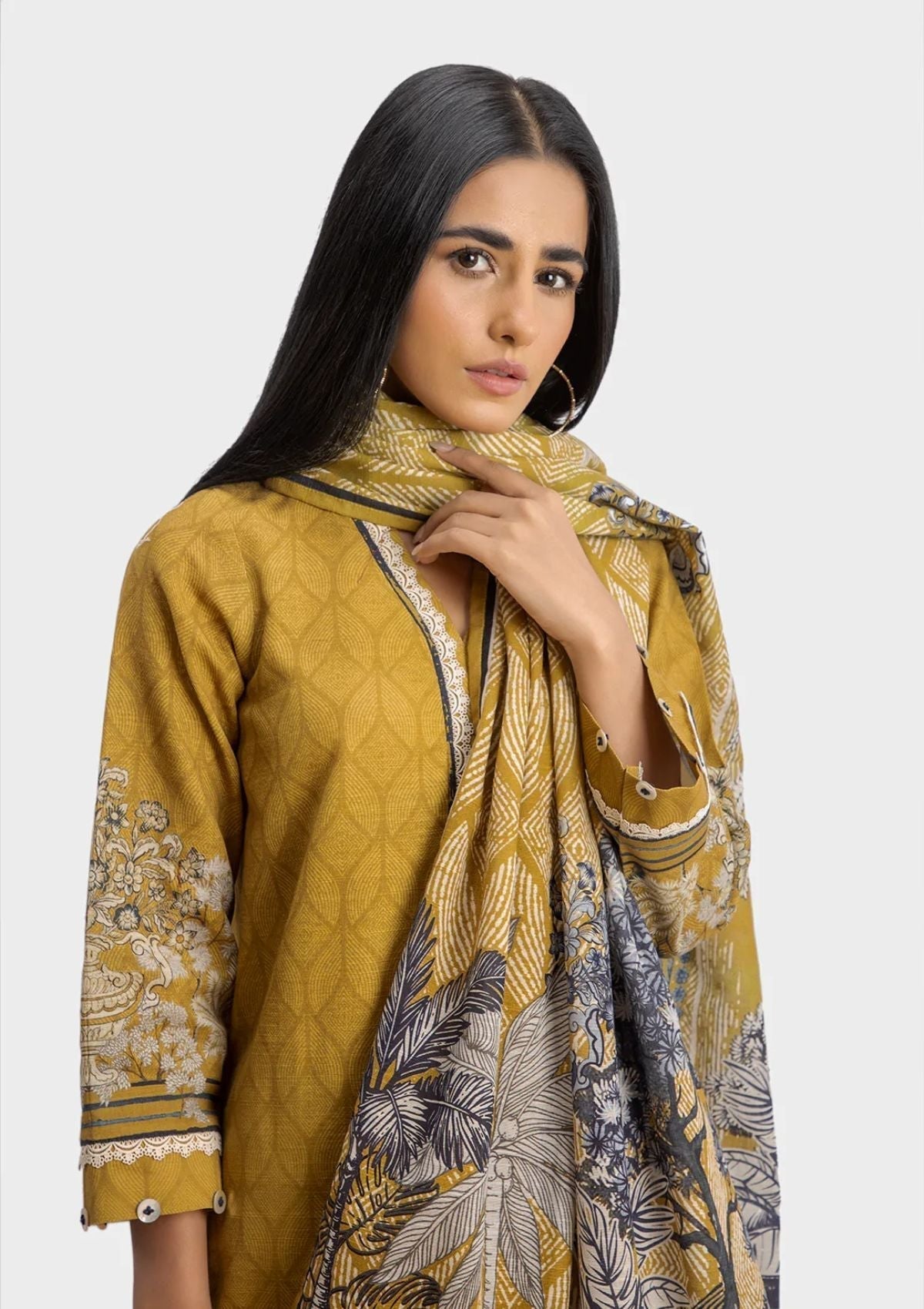 Winter Collection - Sahar - Khaddar - 3Pcs - SWK#6 available at Saleem Fabrics Traditions