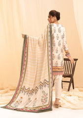 Winter Collection - Salitex - Printed Linen - V01 - WK#01175 (White) available at Saleem Fabrics Traditions
