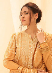 Winter Collection - Salitex - Printed Linen - V01 - WK#01178 (Beig) available at Saleem Fabrics Traditions