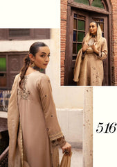 Winter Collection - Shaista - Executive - Semi Peach - D#516 available at Saleem Fabrics Traditions