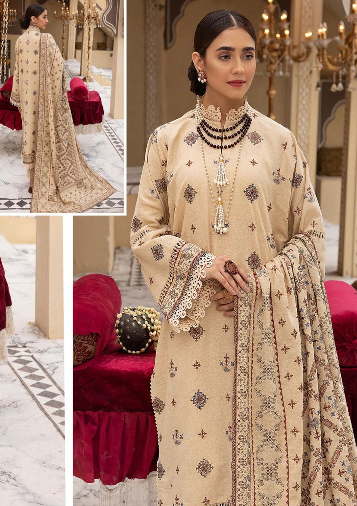 Winter Collection - Shaista - Khoobseerat - Karandi - SKK#366 available at Saleem Fabrics Traditions