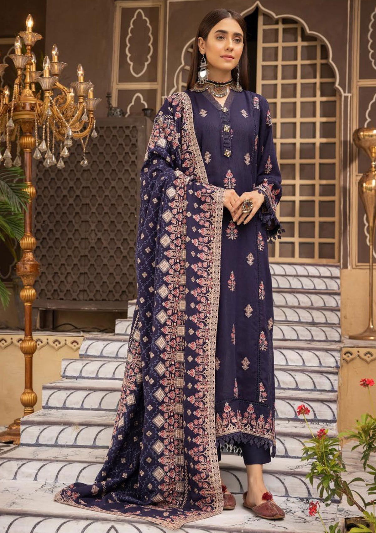Winter Collection - Shaista - Khoobseerat - Karandi - SKK#370 available at Saleem Fabrics Traditions