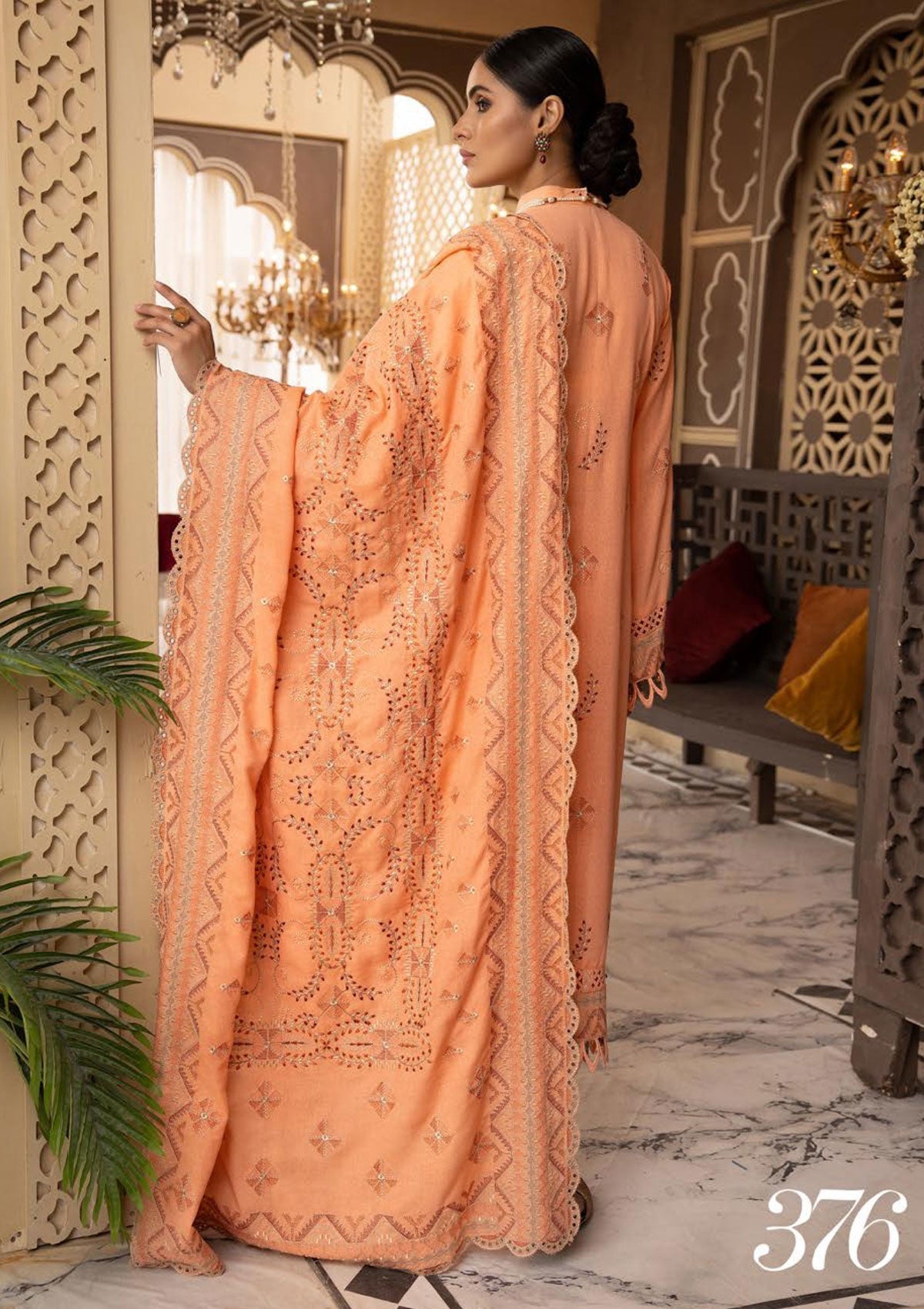 Winter Collection - Shaista - Khoobseerat - Karandi - SKK#376 available at Saleem Fabrics Traditions