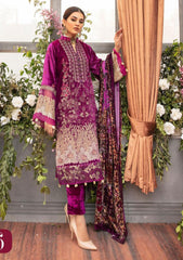 Winter Collection - Shaista - Kotrai Velvet - D#876 available at Saleem Fabrics Traditions
