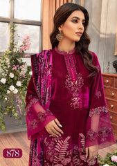 Winter Collection - Shaista - Kotrai Velvet - D#878 available at Saleem Fabrics Traditions