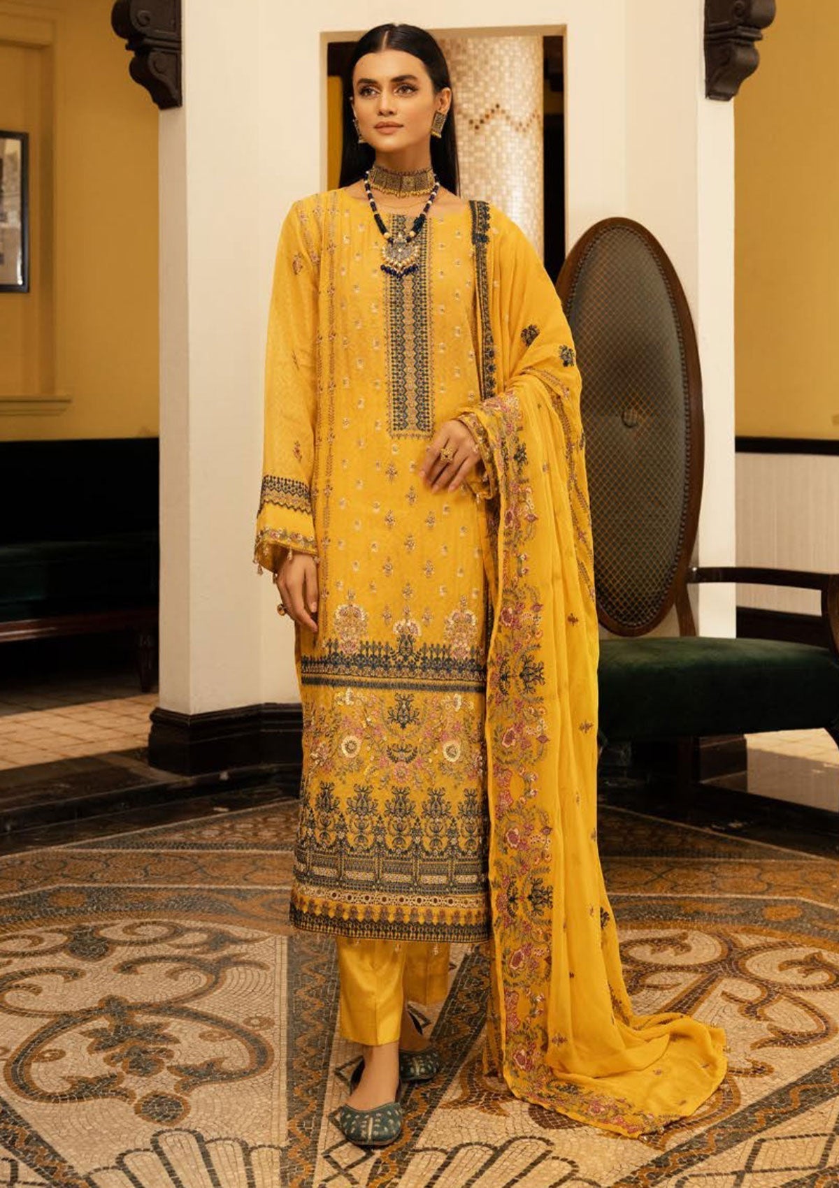 Winter Collection - Shaista - Masuri Hand Made - D#355 available at Saleem Fabrics Traditions