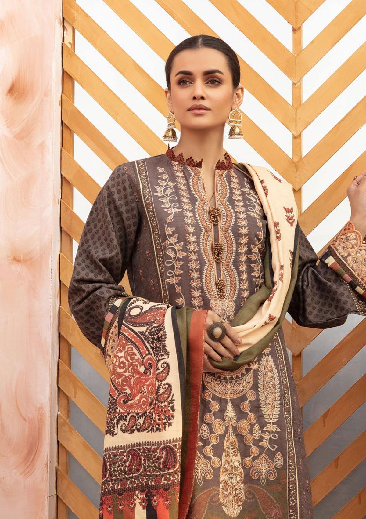 Winter Collection - Shaista - Nazakat - Khaddar - D#892 available at Saleem Fabrics Traditions