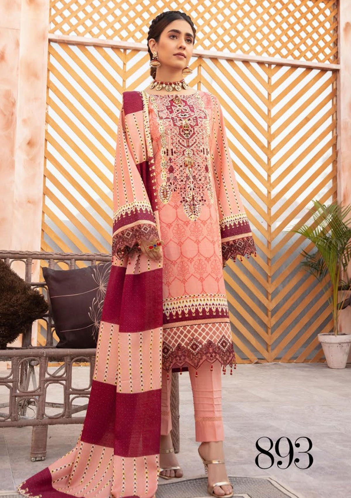 Winter Collection - Shaista - Nazakat - Khaddar - D#893 available at Saleem Fabrics Traditions