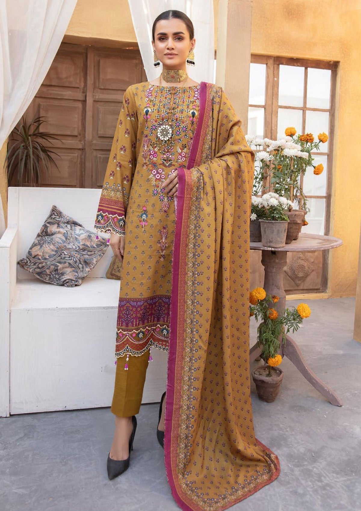 Winter Collection - Shaista - Nazakat - Khaddar - D#894 available at Saleem Fabrics Traditions