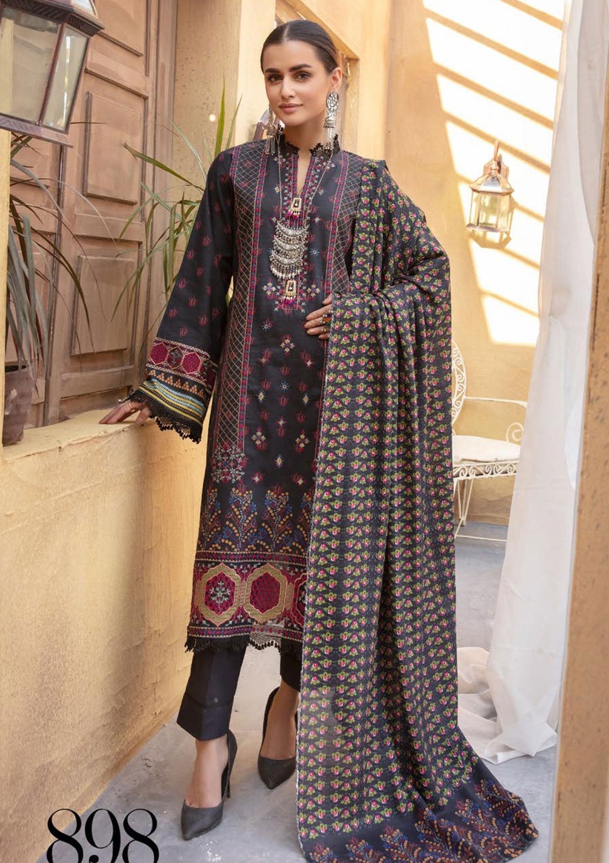 Winter Collection - Shaista - Nazakat - Khaddar - D#898 available at Saleem Fabrics Traditions