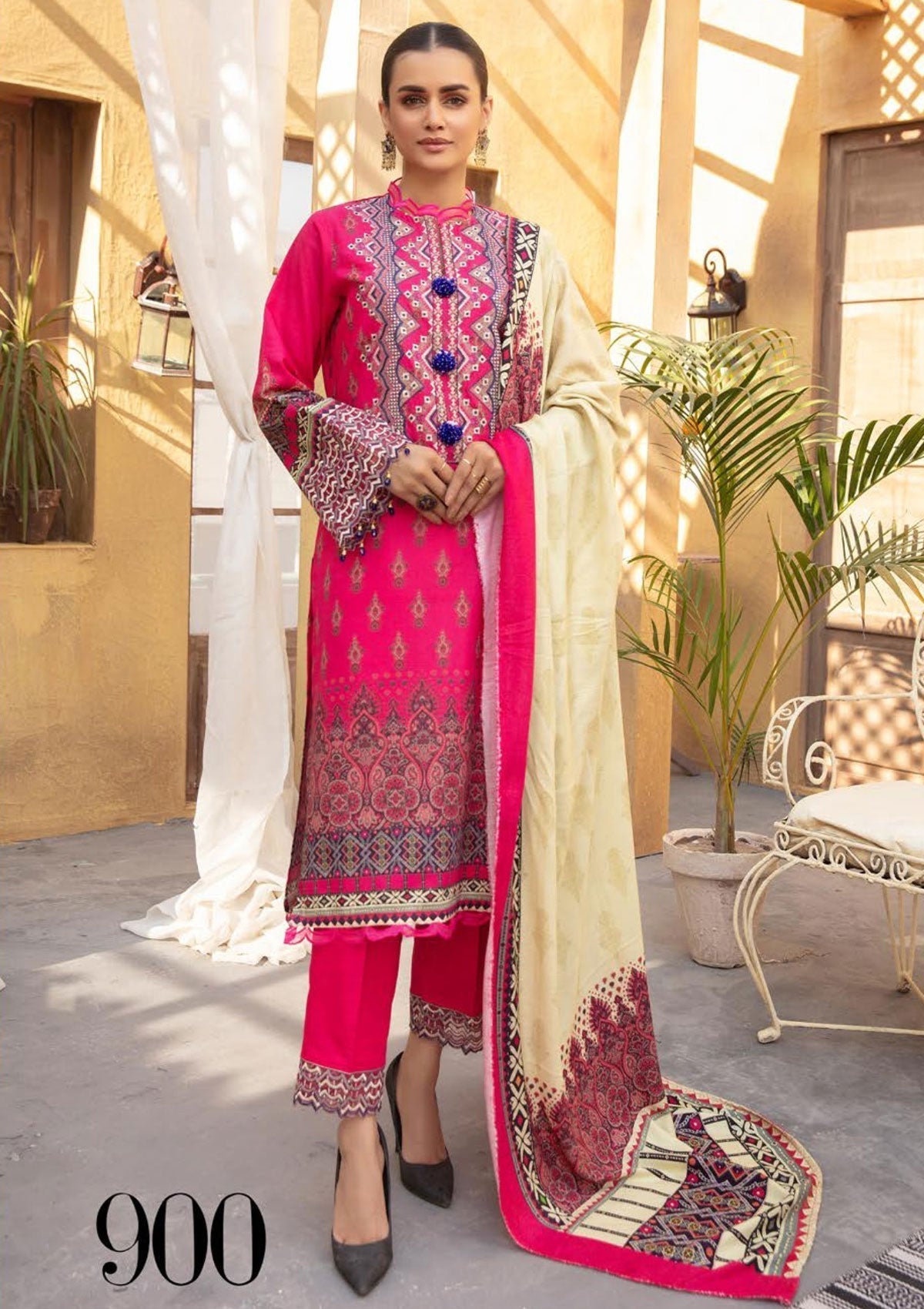 Winter Collection - Shaista - Nazakat - Khaddar - D#900 available at Saleem Fabrics Traditions