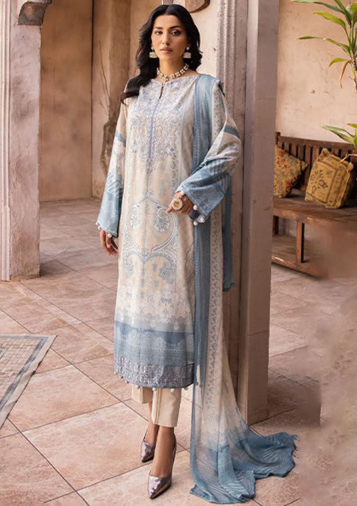 Winter Collection - Shaista - Saman - Karandi - D#441 available at Saleem Fabrics Traditions