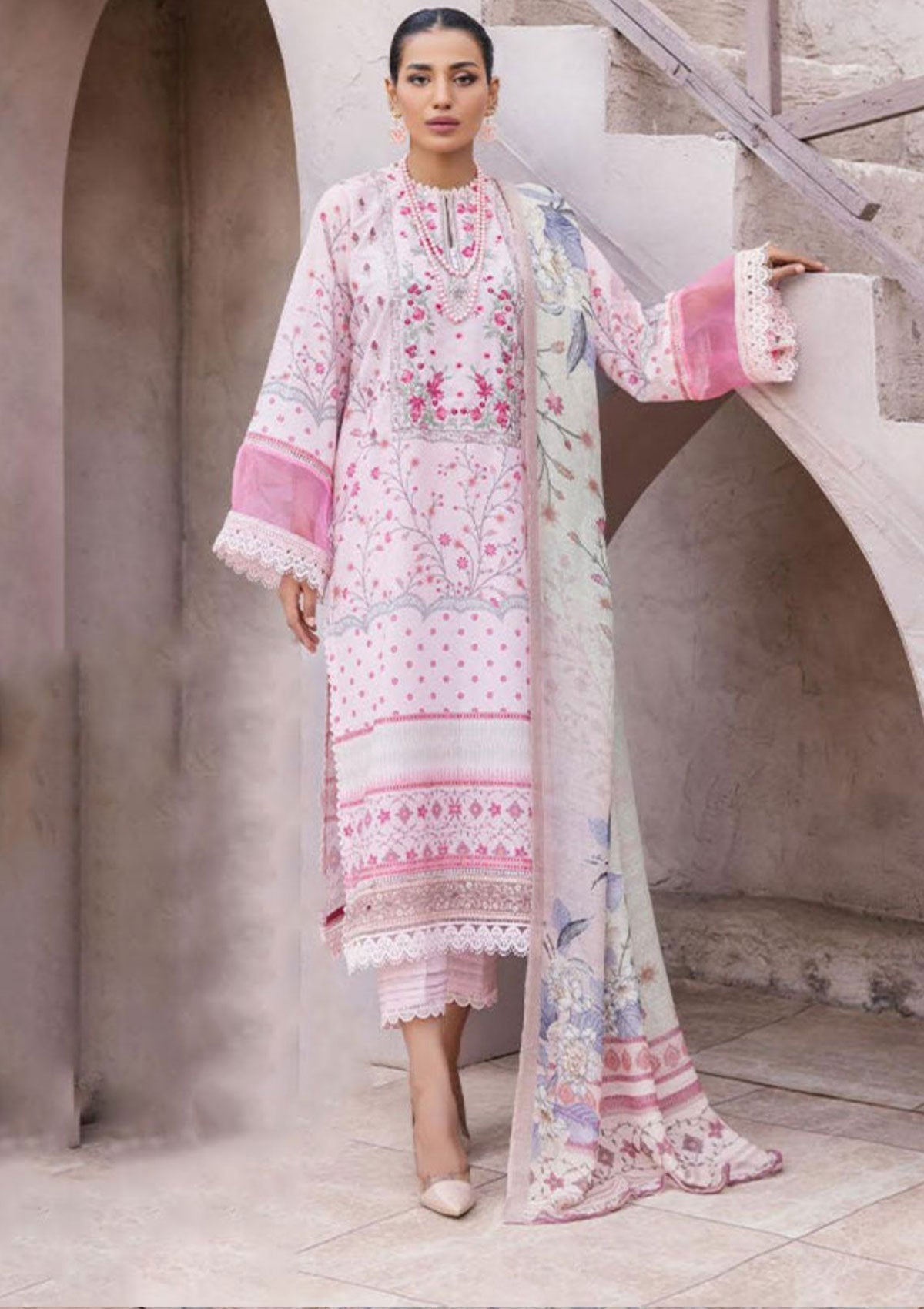 Winter Collection - Shaista - Saman - Karandi - D#445 available at Saleem Fabrics Traditions