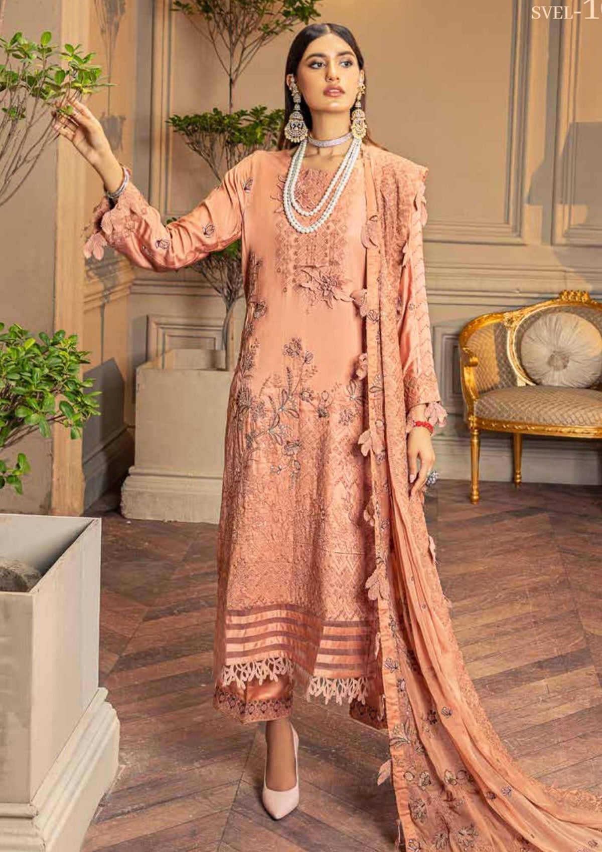 Winter Collection - Shaista - Shamoz Satin - V01 - D#108 available at Saleem Fabrics Traditions