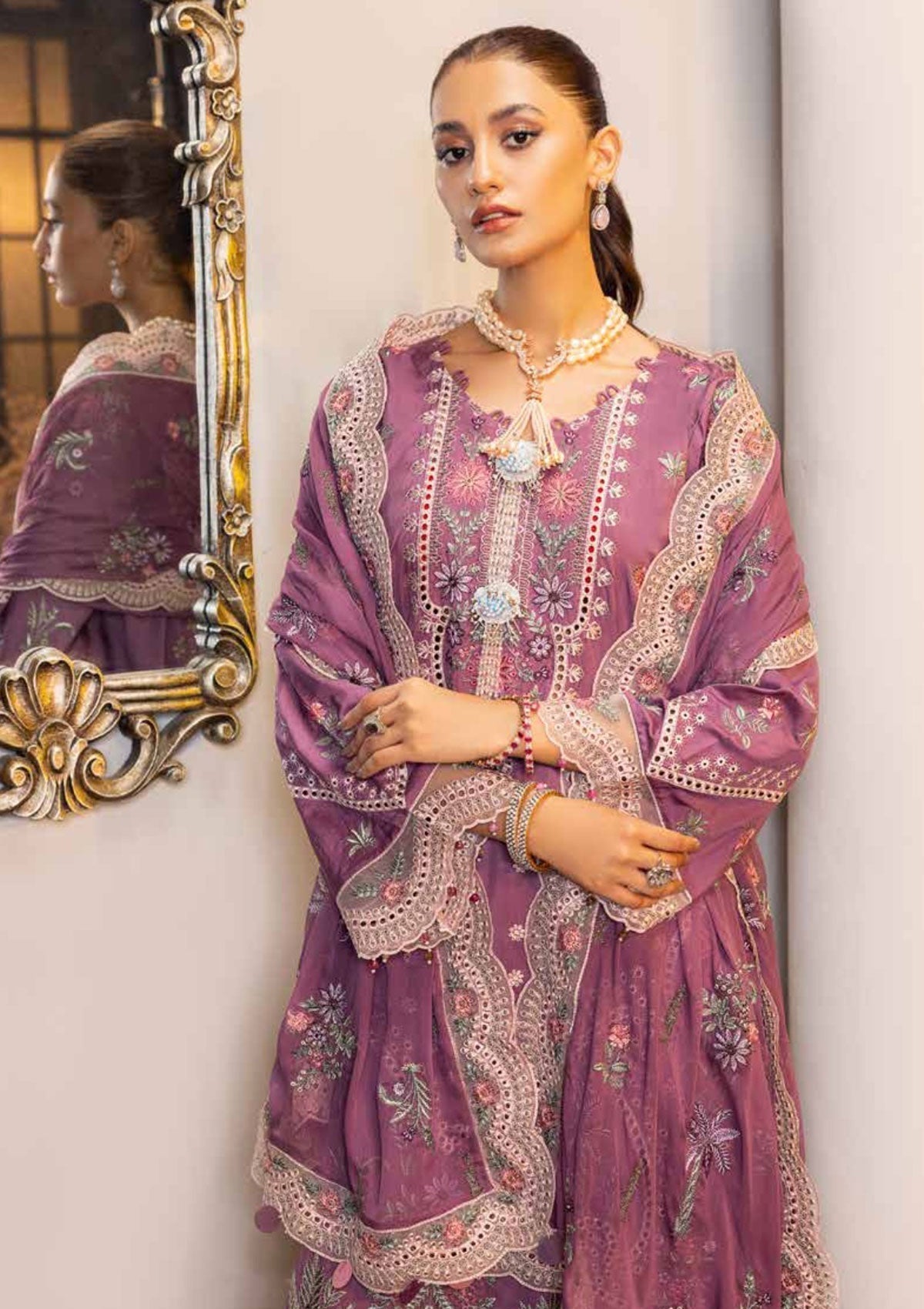 Winter Collection - Shaista - Viscose - V02 - D#303 available at Saleem Fabrics Traditions
